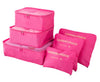 6pcs/set Travel Pouch Nylon Packing Cube Large Capacity