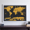 Black World Travel Map